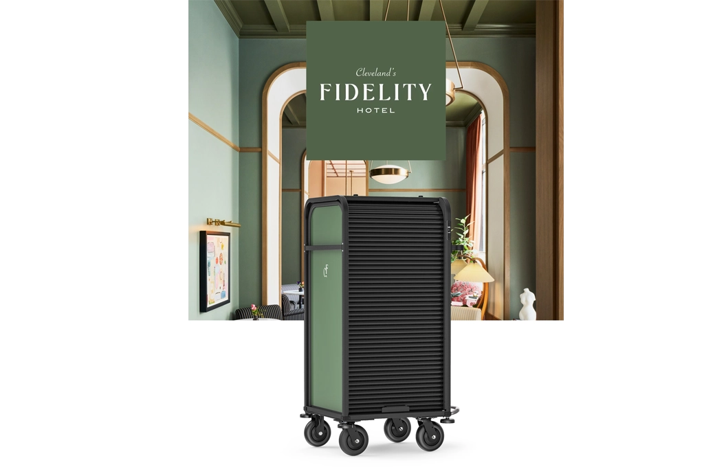Hostar Luxury Boutique Cart for Cleveland’s Fidelity Hotel
