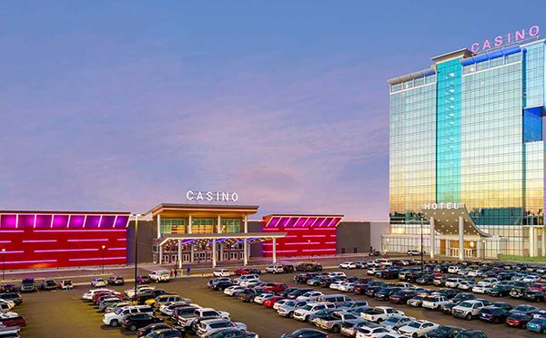 Exterior of Southland Casino Hotel.